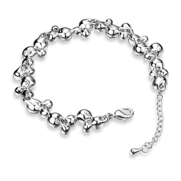 Girls Charm Bracelet Chain Crystal Bracelet for Women - Purple ...