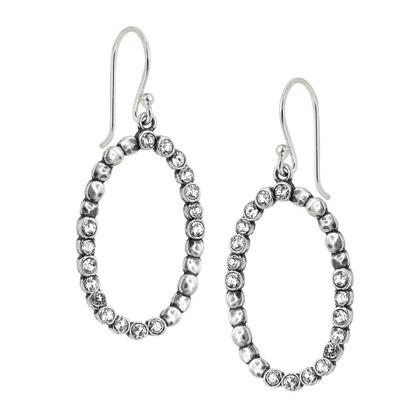 Silpada'sterling Silver Oval Glitz Drop Earrings - C312N8SIGT7