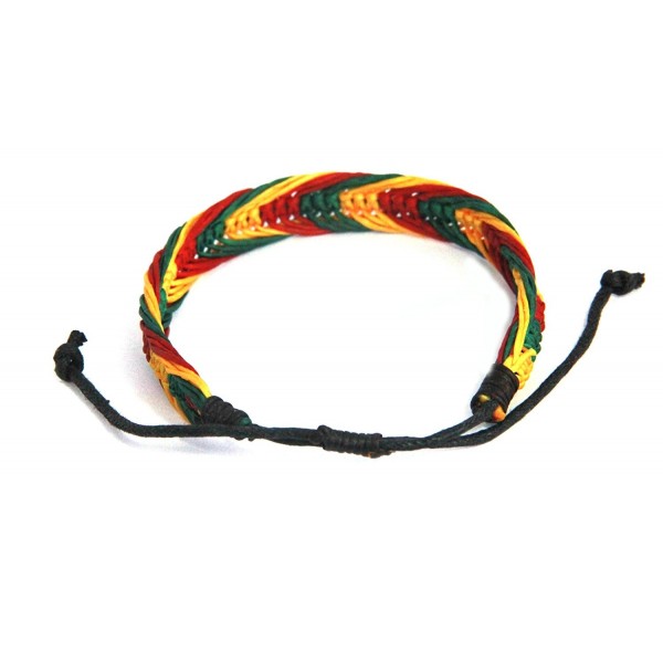 Rasta Bracelet Cotton Handmade Reggae Jewelry Boho (S4678) - CQ11DXTBHC7