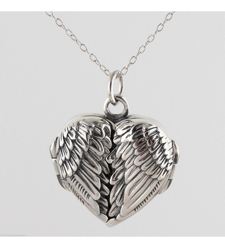 Sterling Silver Angel Locket Necklace