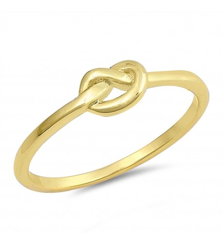Gold Tone Infinity Promise Sterling Silver