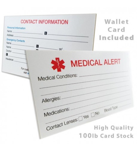 Engraved & Customized Stroke Patient Medical Alert ID Bracelet- Wallet ...