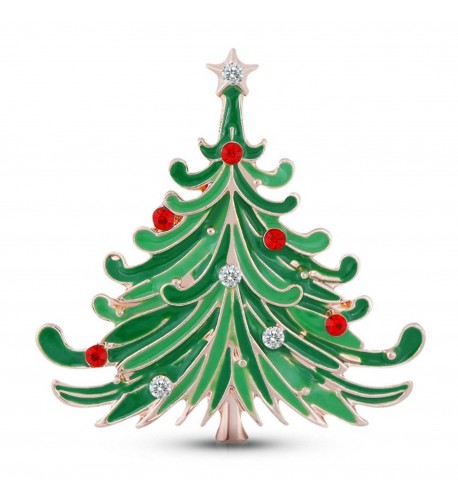 Stunning Crystal Rhinestone Christmas Brooch