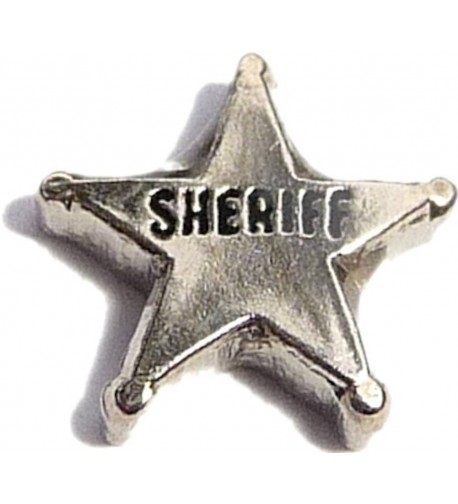 Sheriff Badge Floating Locket Charm