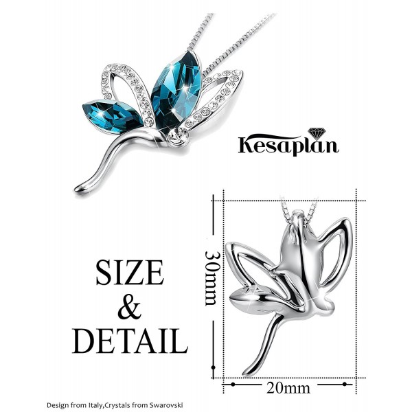 Butterfly Necklace Dragonfly Crystal Necklace for Women Crystals From ...